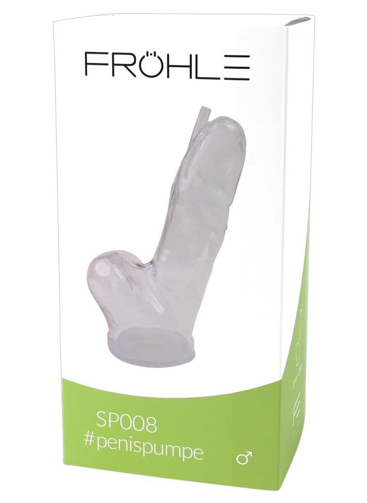 SP008 Realistic Penis Cylinder L crystal clear